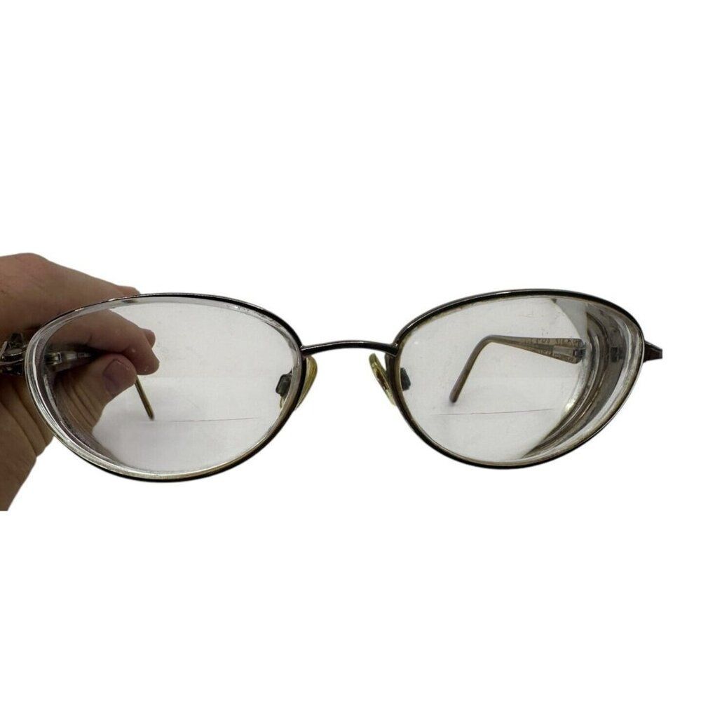 Oval Brown‎ Frame Reading Eyeglasses Vintage Oval  Spectacles AS/IS